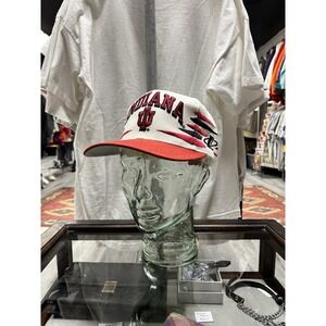 Vintage 90s Logo Athletic Indiana Hoosiers University Diamond Cut Snapback Hat